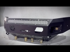 يصلح لقضيب الثور الصلب Isuzu D-MAX مناسب لمصد نيسان نافارا الأمامي مع جزء شاحنة بمصابيح LED