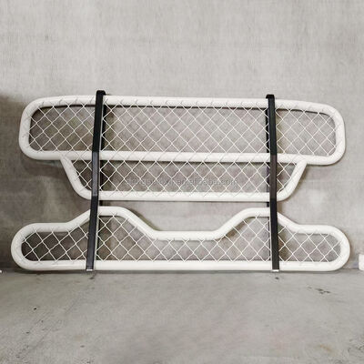 304 الفولاذ المقاوم للصدأ أنابيب مستديرة مزدوجة الطيف الأمامي حراسة الغزلان مع أبعاد قابلة للتخصيص للشاحنات الكبيرة