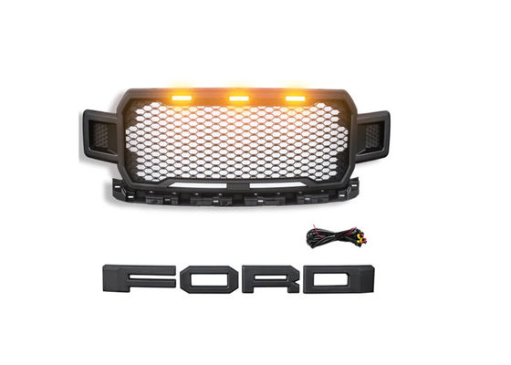 4x4 ABS البلاستيك بيك اب الجبهة الشواية DO-GR-F150A مع المصابيح لفورد F150