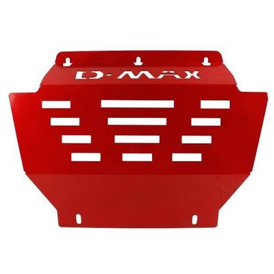 لوحة انزلاق السيارات Dmax باللون الأحمر ، لوحة حماية المحرك لشاحنة بيك آب
