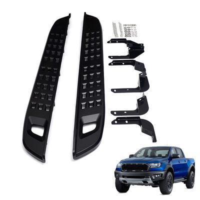 خطوات جانبية ISO9001 Black Steelcraft لفورد F150 رابتور 2015 2021