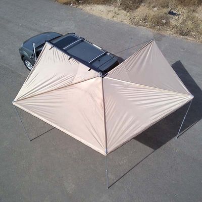 420D سيارة سقف خيمة 4x4 قابل للسحب Sunproof للماء 270 درجة خيمة عائلية مع غرفة قماش