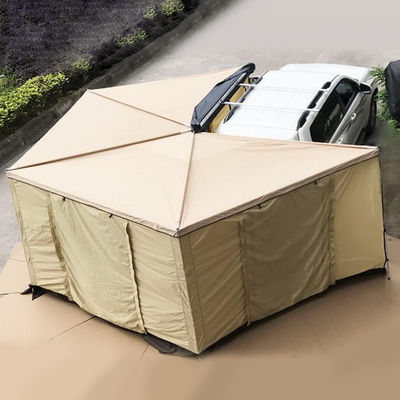 420D سيارة سقف خيمة 4x4 قابل للسحب Sunproof للماء 270 درجة خيمة عائلية مع غرفة قماش