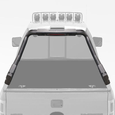 قضيب لف رياضي عالمي أسود من الفولاذ للطرق الوعرة مع ضوء فرامل لـ Hilux Navara Ranger